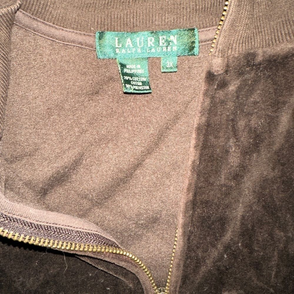 Ralph Lauren Velour Track Jacket - Picture 2 of 2
